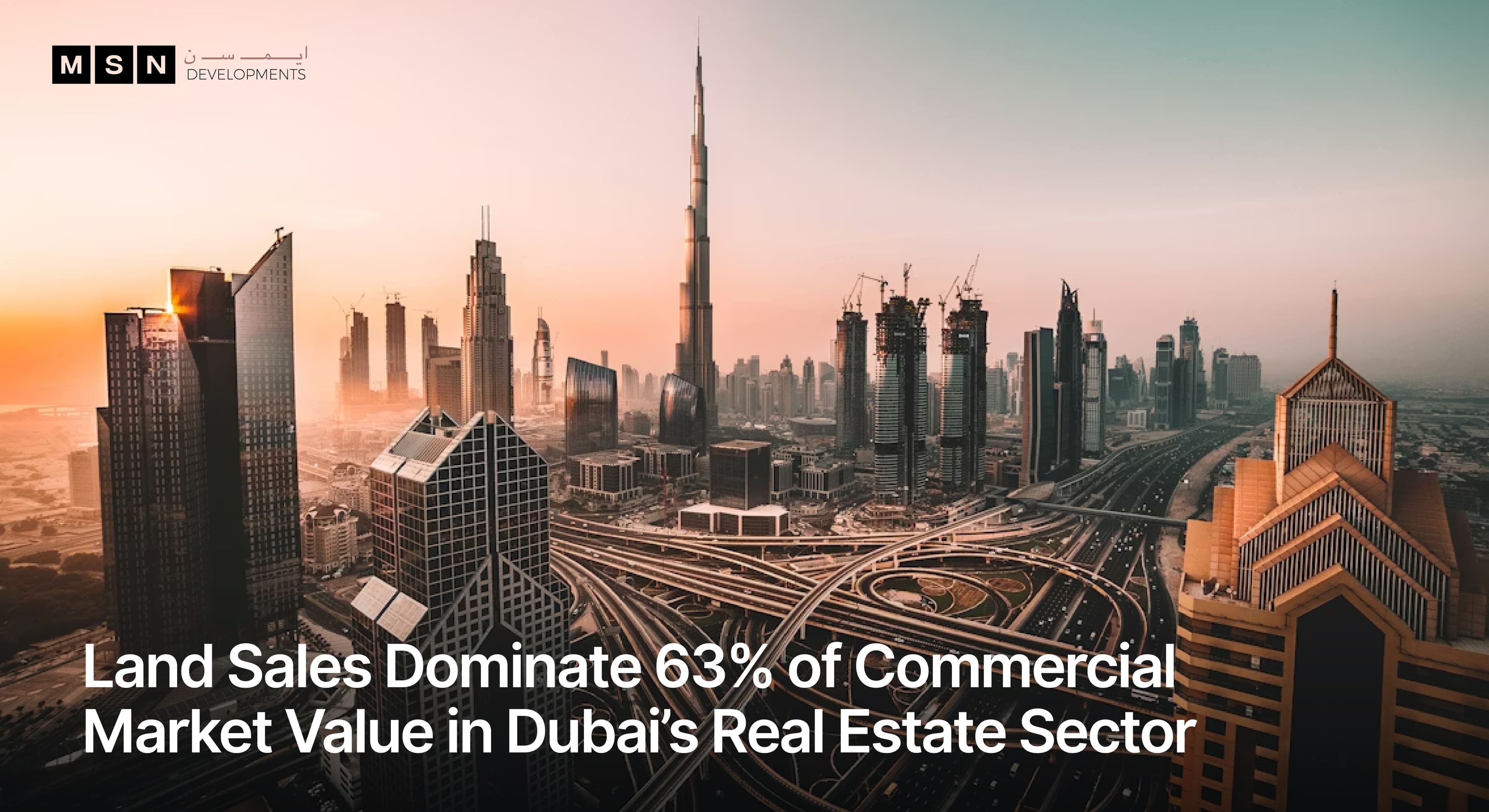 Land Sales Dominate 63% of Commercial Market Value in Dubai’s Real Estate Sector